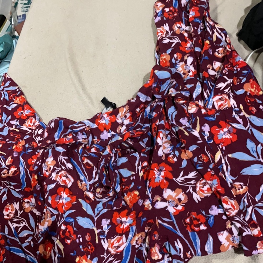 Flowered print pants